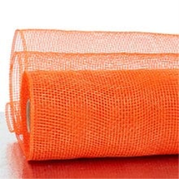 Orange Deco Mesh Colored - 21 X 10 Yards - Polypropylene / Cellophane - Wraps by Paper Mart