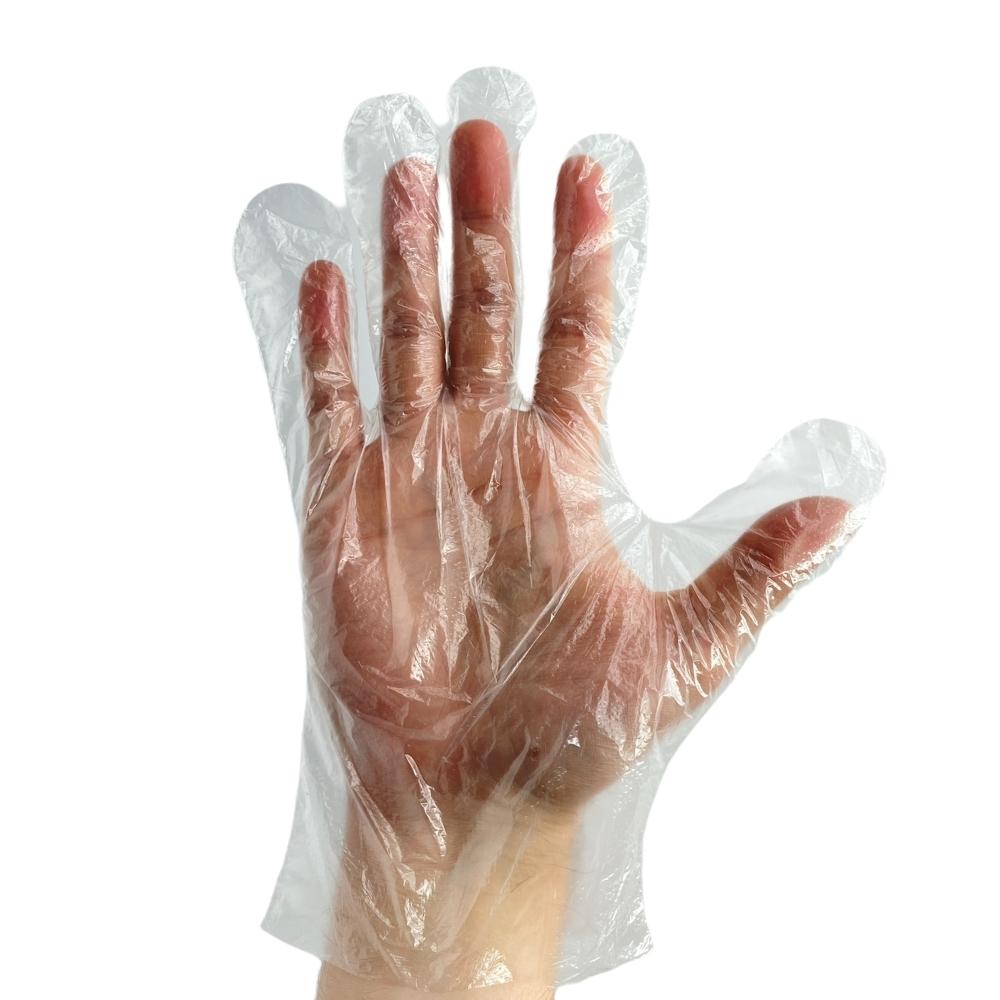 Clear Powder-Free TPE Vinal Food Service Gloves - 2 Mil - XL - 1000 Gloves/Case