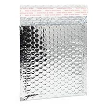 Silver Metallic Bubble Mailer-Pkg Colored - 6-1/2 X 10-1/2 - Padded Mailers - Inside Of Bag When Sealed : 6-1/2 X 10-1/2 by Paper Mart