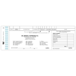 Carbonized Pegboard Receipts; Not Shingled, Format 276