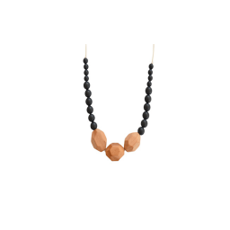 The Austin Teething Necklace - Black