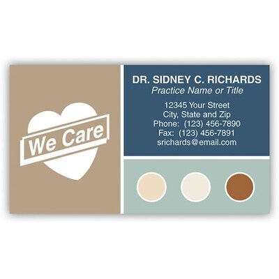 Medical Arts Press(r) Generic Business Card Magnets; Squares & Dots