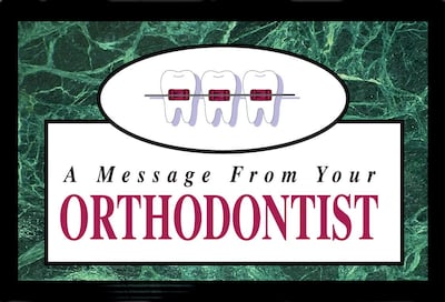 Orthodontia Laser Postcards; From Your Orthodontist