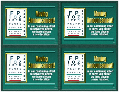 Graphic Image Laser Postcards; Moving Announcement