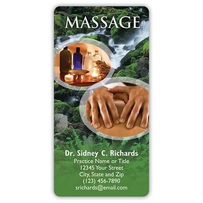 Medical Arts Press(r) 2x4&quot; Full Color Chiropractic Magnets; Massage