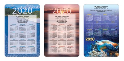 Assorted Calendar Magnets; 4x6", Scenic