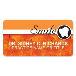 Medical Arts Press(r) Full-Color Seasonal Name Badges; Standard, Leaves Tooth
