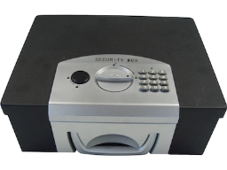 MMF Industries(r) Electronic Cash Box, 4Hx11Wx9"D, Black