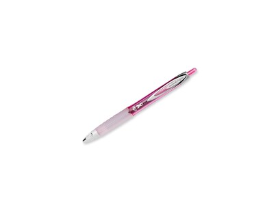 uni-ball 207 Pink Ribbon RT Retractable Gel Pens, Medium Point, Black Ink, Dozen (1745267)