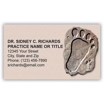 Medical Arts Press(r) Podiatry Business Card Magnets; Fossil Foot