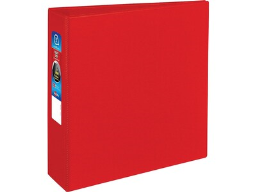 Avery Heavy-Duty 3" 3-Ring Non-View Binder, Red (79583)