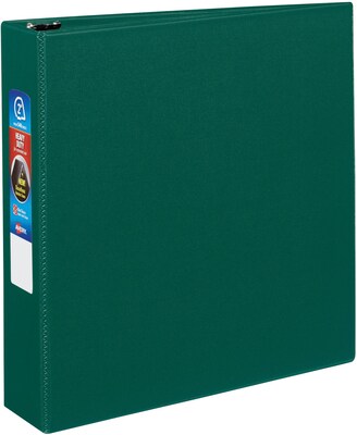 Avery Heavy-Duty Binder, 2&quot; One Touch Rings, 540 Sheet Capacity, DuraHinge, Green (79782)