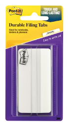 Post-it(r) Durable Filing Tabs; 3", White
