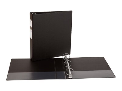 Avery 1 1/2&quot; 3-Ring Non-View Binder, Matte Black (03401)