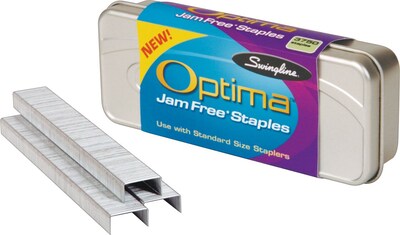 Swingline(r) Optima(tm) Premium Staples, 1/4&quot; Leg Length, 3,750 Per Box
