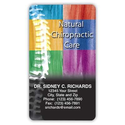 Medical Arts Press(r) 2x3-1/2" Full Color Chiropractic Magnets; Chiro Squares