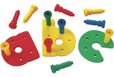 Lauri(r) Toys Early Activities, Pegboard Set, Lowercase