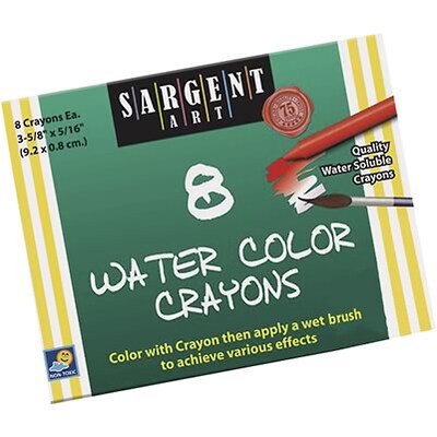 Sargent Art(r) Watercolor Crayons; 8/Box