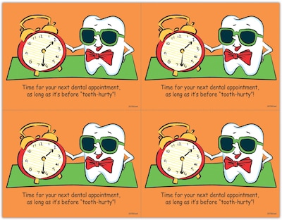Toothguy(r) Laser Postcards; Time Before Tooth Hurty