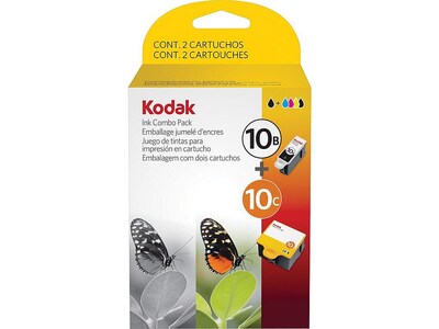 Kodak 10B/10C Black/Color Ink Cartridges, Standard, 2/Pack (8367849)