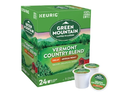 Green Mountain Coffee Roasters Vermont Country Blend Decaf Coffee, Keurig(r) K-Cup(r) Pods, Medium Roast, 24/Box (7602)