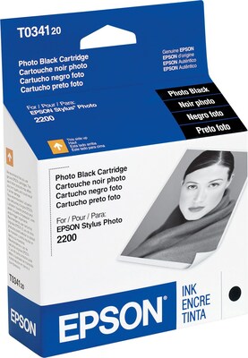 Epson T034120 Black Ink Cartridge, Standard