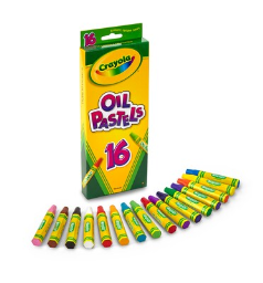 Crayola(r) Assorted 16/Box Oil Pastels