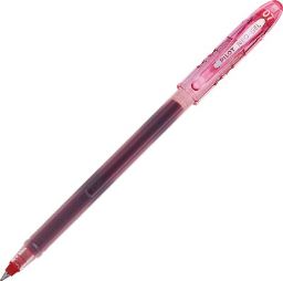 Pilot Neo-Gel Gel Ink Rolling Ball Pens, Fine Point, 0.7 mm, Red Ink / Clear Barrel, 12/pk