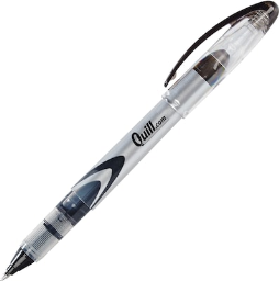 Quill Brand(r) Rollerball Pens, Fine Point (0.5mm), Black, Dozen (32127-QL)