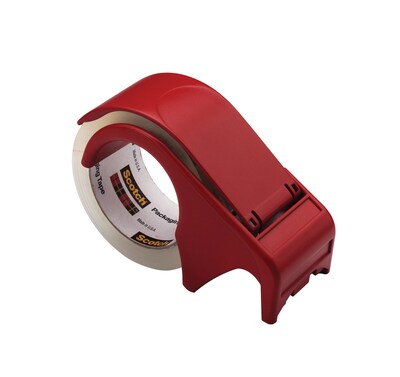 Scotch(r) Packing Tape Hand Dispenser, 3&quot;W Core, Red (DP-300-RD)