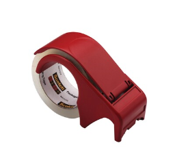 Scotch(r) Packing Tape Hand Dispenser, 3"W Core, Red (DP-300-RD)