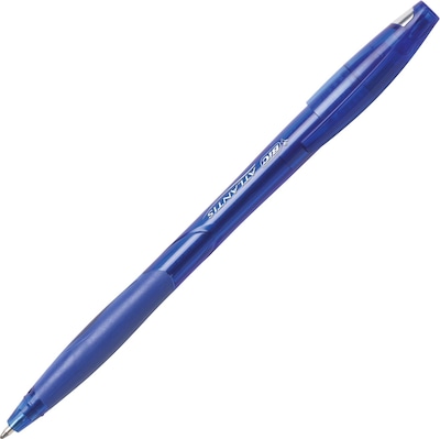 BIC(r) Atlantis(r) Ballpoint Stick Pen; Medium Point, 1.0mm, Blue Ink, Dozen