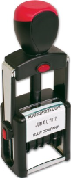 Self-Inking Date Stamps; Plastic/Metal, 1-Color, Up to 2 Lines