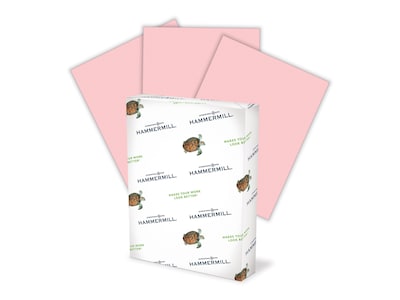 Hammermill Fore MP Colors Multipurpose Paper, 20 lbs., 8.5" x 11", Pink, 500/Ream (103382)