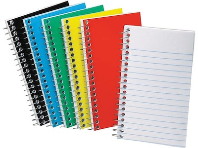 Ampad Memo Notebook, 3" x 5", Narrow Ruled, 50 Sheets, Assorted Colors (25-095)