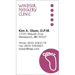 Medical Arts Press(r) Podiatry Color Choice Business Cards; Foot