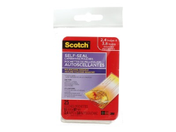 Scotch(tm) Self-Sealing Laminating Pouches, Business Card size, 25 Pouches (LS851G)