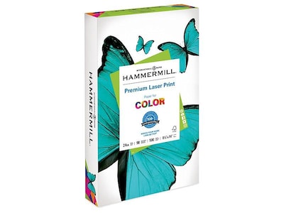 Hammermill Premium Laser Print 8.5&quot; x 14&quot; Multipurpose Paper, 24 lbs, 98 Brightness, 500/Ream (104612)