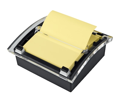 Post-it(r) Pop-up Notes Dispenser, 3" x 3", Black Base, Clear Top (DS330-BK)